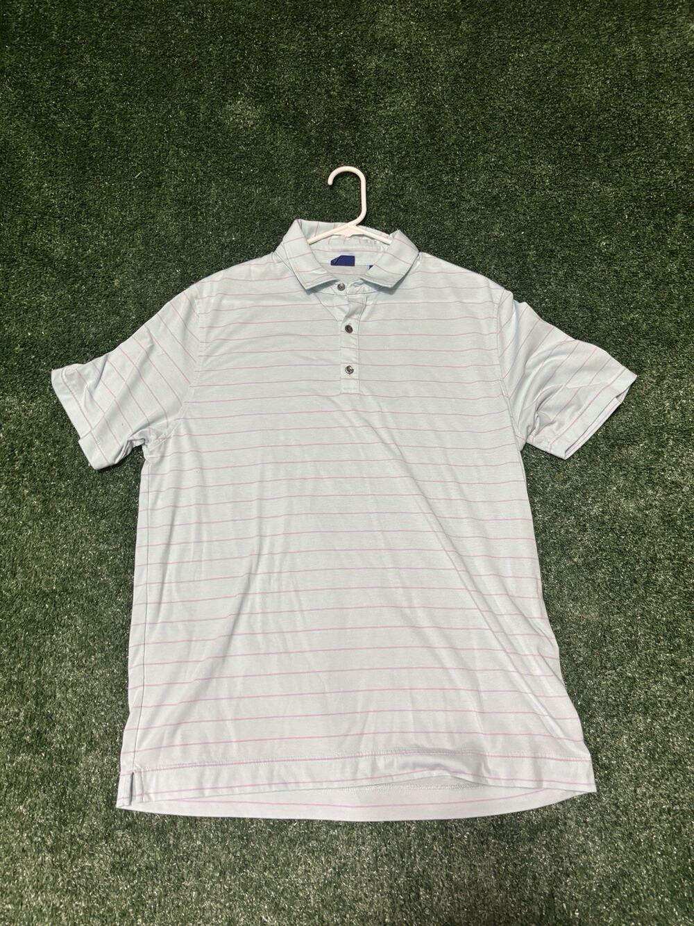 Blue And White Footjoy Golf Polo Size Large